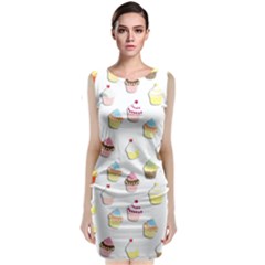 Cupcakes Pattern Classic Sleeveless Midi Dress