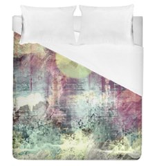 Frosty Pale Moon Duvet Cover (queen Size) by digitaldivadesigns