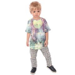 Frosty Pale Moon Kids  Raglan Tee