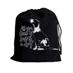 Dog Person Drawstring Pouches (xxl)