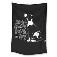 Dog Person Large Tapestry