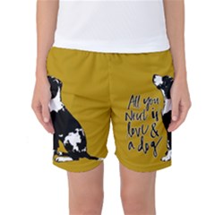 Dog Person Women s Basketball Shorts by Valentinaart