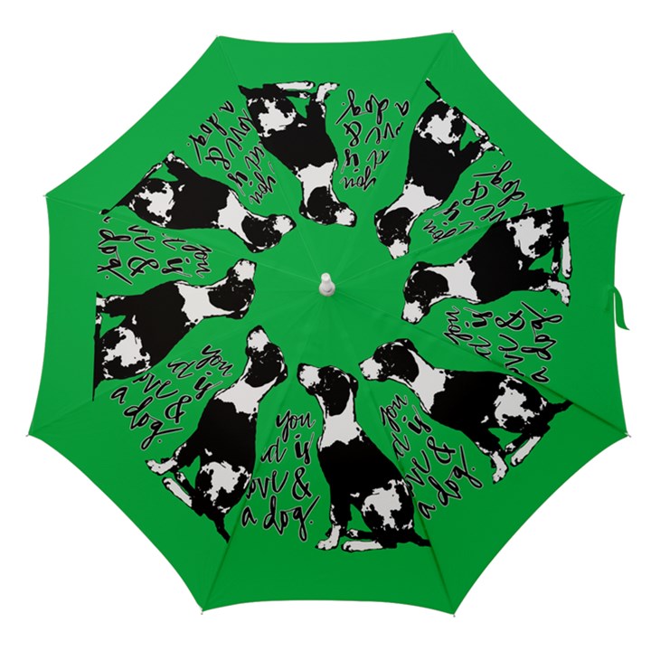 Dog person Straight Umbrellas