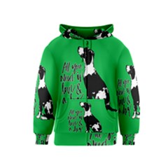 Dog Person Kids  Zipper Hoodie by Valentinaart