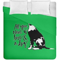 Dog Person Duvet Cover Double Side (king Size) by Valentinaart