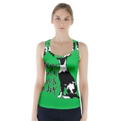 Dog Person Racer Back Sports Top by Valentinaart