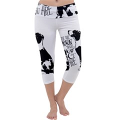 Dog Person Capri Yoga Leggings by Valentinaart