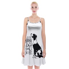 Dog Person Spaghetti Strap Velvet Dress