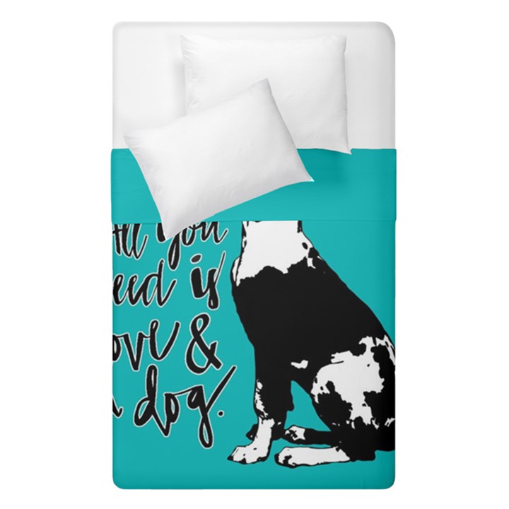 Dog person Duvet Cover Double Side (Single Size)