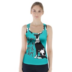 Dog Person Racer Back Sports Top by Valentinaart