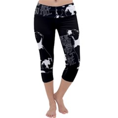 Dog Person Capri Yoga Leggings by Valentinaart