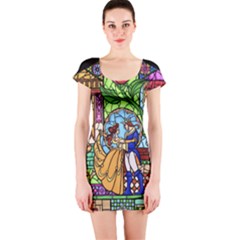 Happily Ever After 1   Beauty And The Beast Short Sleeve Bodycon Dress by storybeth