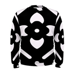 Black And White Pattern Background Men s Sweatshirt