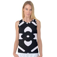 Black And White Pattern Background Women s Basketball Tank Top