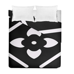 Black And White Pattern Background Duvet Cover Double Side (full/ Double Size)