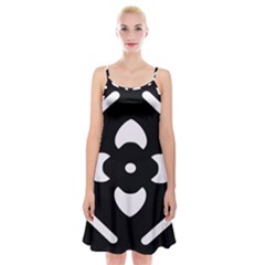 Black And White Pattern Background Spaghetti Strap Velvet Dress by Nexatart