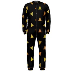 Shapes Abstract Triangles Pattern Onepiece Jumpsuit (men) 