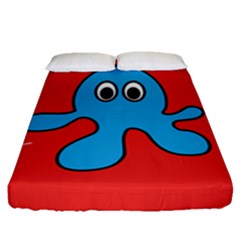 Creature Forms Funny Monster Comic Fitted Sheet (queen Size) by Nexatart