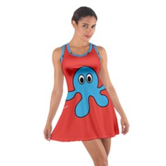 Creature Forms Funny Monster Comic Cotton Racerback Dress by Nexatart