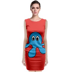 Creature Forms Funny Monster Comic Classic Sleeveless Midi Dress by Nexatart