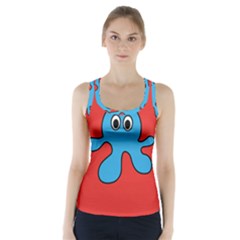 Creature Forms Funny Monster Comic Racer Back Sports Top by Nexatart