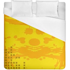 Texture Yellow Abstract Background Duvet Cover (king Size)