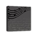 Music Clef Background Texture Mini Canvas 4  x 4  View1