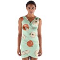 Apple Fruit Background Food Wrap Front Bodycon Dress View1