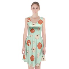 Apple Fruit Background Food Racerback Midi Dress by Nexatart