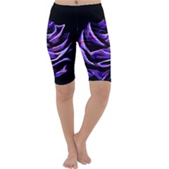 Rose Flower Design Nature Blossom Cropped Leggings  by Nexatart