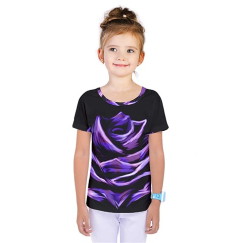 Rose Flower Design Nature Blossom Kids  One Piece Tee by Nexatart