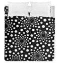 Dot Dots Round Black And White Duvet Cover Double Side (Queen Size) View1