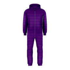 Pattern Violet Purple Background Hooded Jumpsuit (kids) by Nexatart