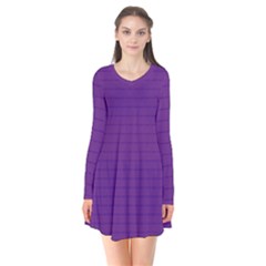 Pattern Violet Purple Background Flare Dress