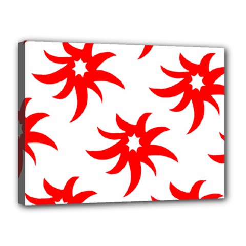 Star Figure Form Pattern Structure Canvas 16  X 12  by Nexatart