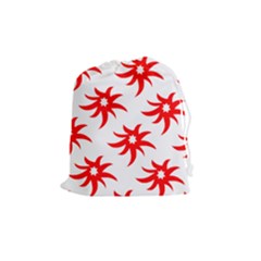 Star Figure Form Pattern Structure Drawstring Pouches (medium)  by Nexatart