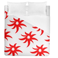 Star Figure Form Pattern Structure Duvet Cover (queen Size) by Nexatart