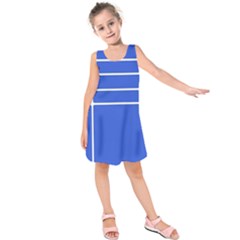 Stripes Pattern Template Texture Kids  Sleeveless Dress