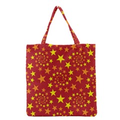 Star Stars Pattern Design Grocery Tote Bag by Nexatart