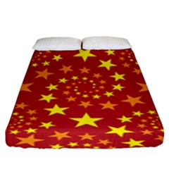 Star Stars Pattern Design Fitted Sheet (king Size)