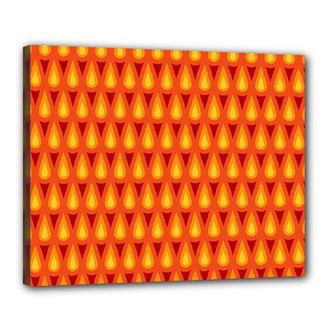 Simple Minimal Flame Background Canvas 20  X 16  by Nexatart