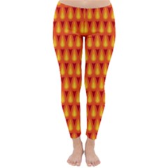 Simple Minimal Flame Background Classic Winter Leggings by Nexatart