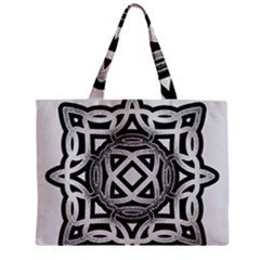 Celtic Draw Drawing Hand Draw Zipper Mini Tote Bag by Nexatart