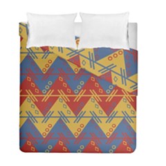 Aztec Traditional Ethnic Pattern Duvet Cover Double Side (full/ Double Size) by Nexatart