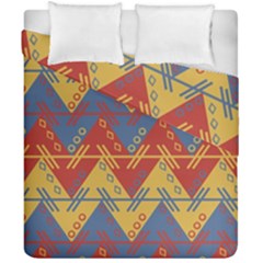 Aztec Traditional Ethnic Pattern Duvet Cover Double Side (california King Size) by Nexatart