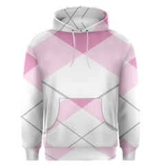 Tablecloth Stripes Diamonds Pink Men s Pullover Hoodie