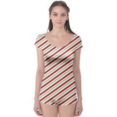 Stripes Striped Design Pattern Boyleg Leotard  by Nexatart