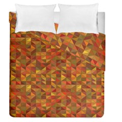 Gold Mosaic Background Pattern Duvet Cover Double Side (queen Size)