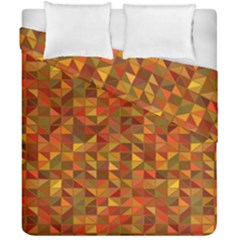 Gold Mosaic Background Pattern Duvet Cover Double Side (california King Size)