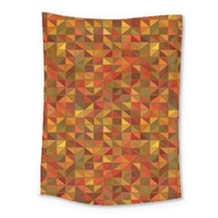 Gold Mosaic Background Pattern Medium Tapestry